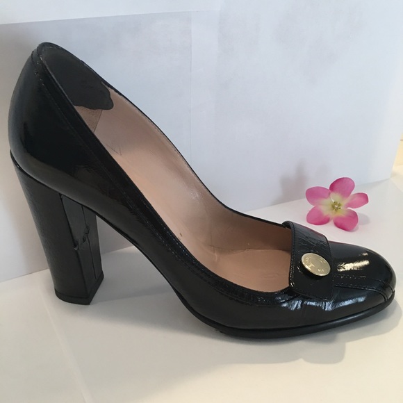 Bruno Frisoni Designer Black Patent Leather Heels - Picture 2 of 9